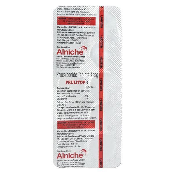 Prulitop-1 Tablet 10's, Pack of 10 TabletS Prulitop-1 Tablet 10's, Pack of 10 TabletS