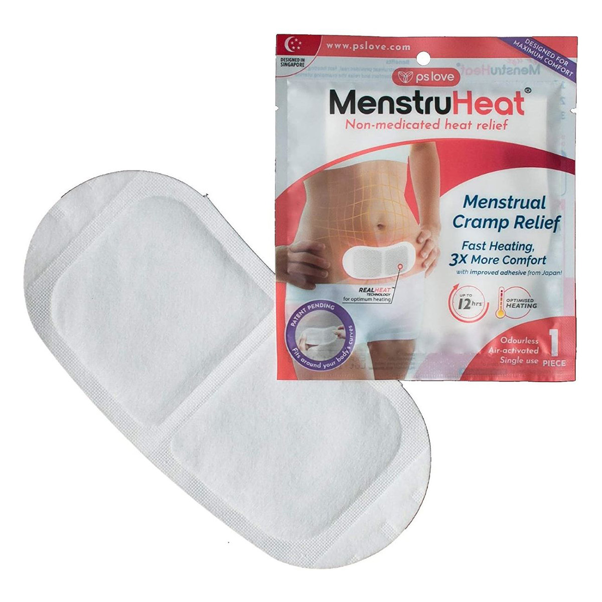 Blood MenstruHeat Pad, 1 Count, Pack of 1 Blood MenstruHeat Pad, 1 Count, Pack of 1