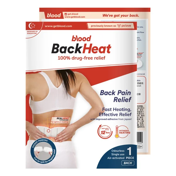 Pslove Back Pain Heat Relief Pad, 1 Count, Pack of 6