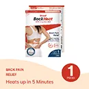 Blood BackHeat Pad, 1 Count, Pack of 6