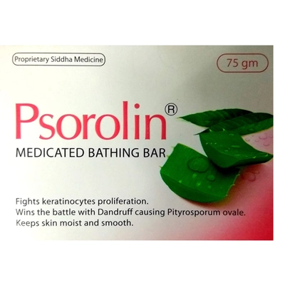 Psorolin Soap 75 gm | Medicated Soap | For Mangaement Of Dry Skin &amp; Psoriasis, Pack of 1