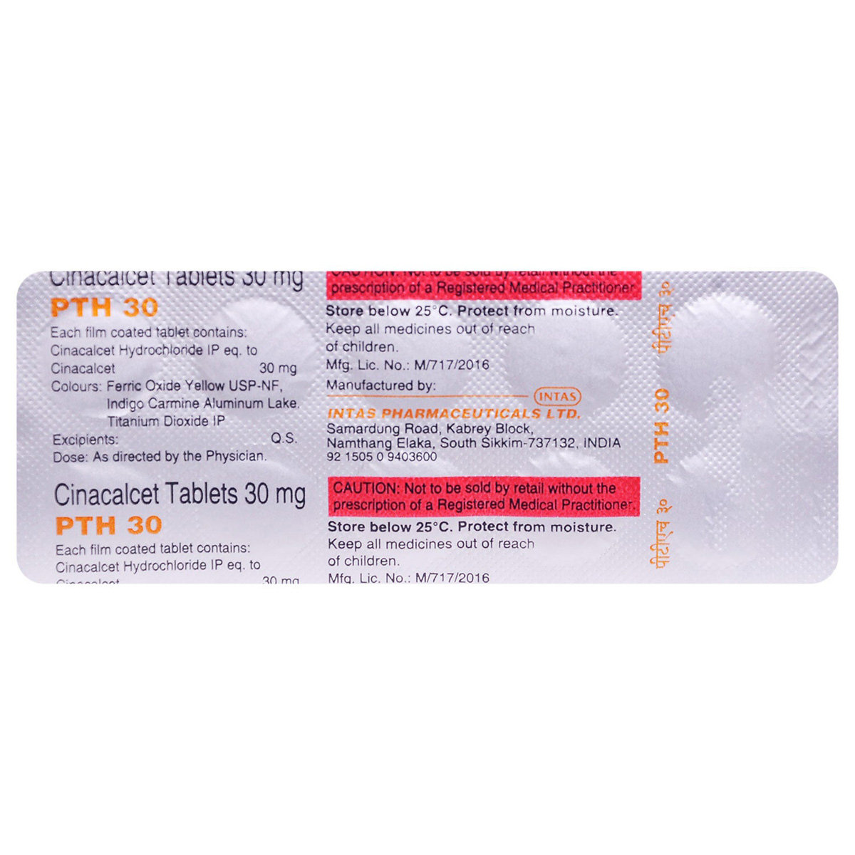 PTH 30 Tablet 10's, Pack of 10 TABLETS PTH 30 Tablet 10's, Pack of 10 TABLETS