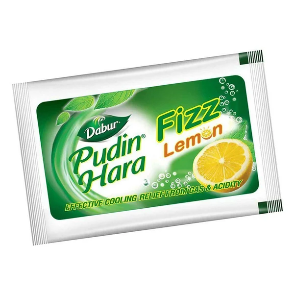 Dabur Pudin Hara Lemon Fizz, 5 gm, Pack of 6