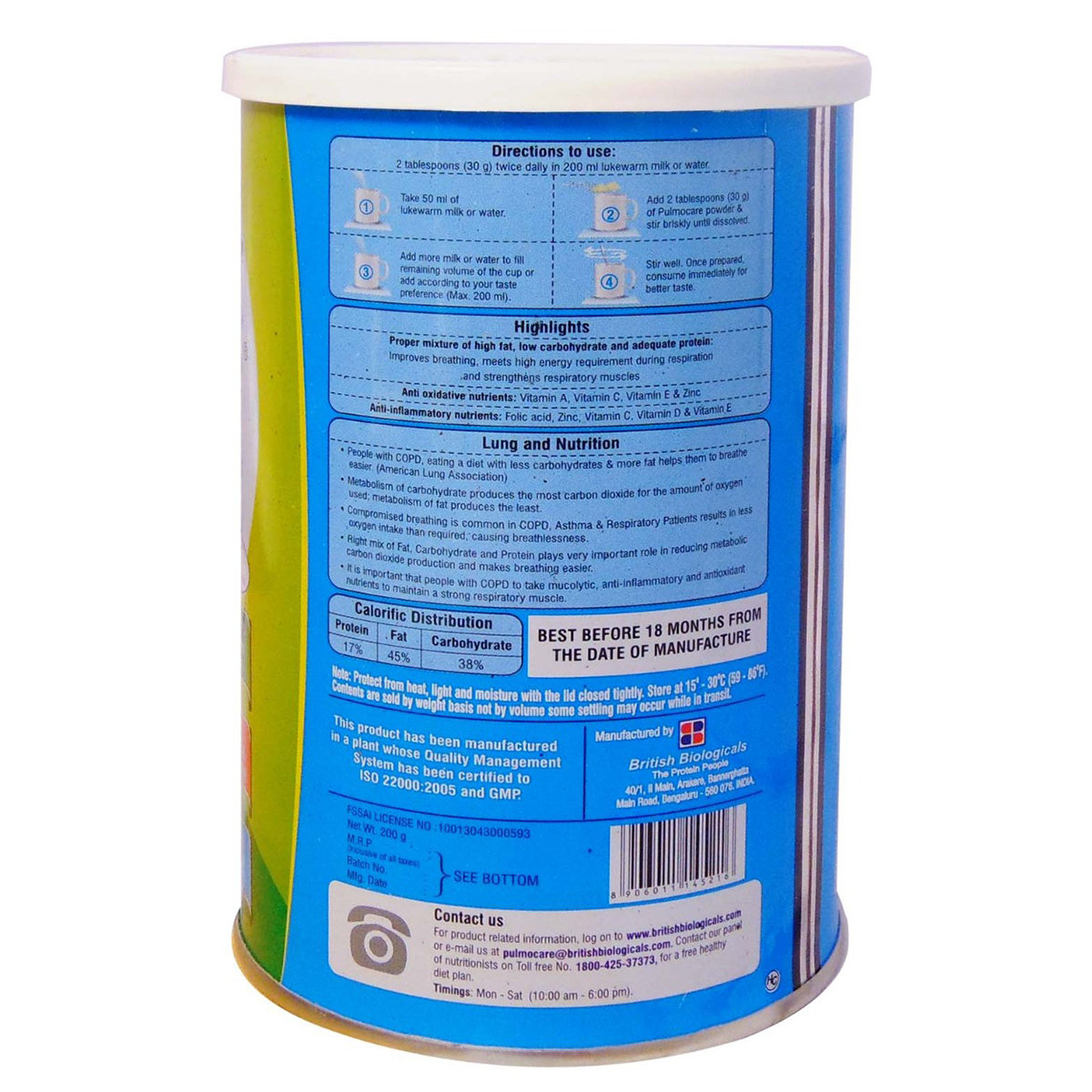 Pulmocare Strawberry Flavour Powder, 200 gm Tin, Pack of 1 Pulmocare Strawberry Flavour Powder, 200 gm Tin, Pack of 1