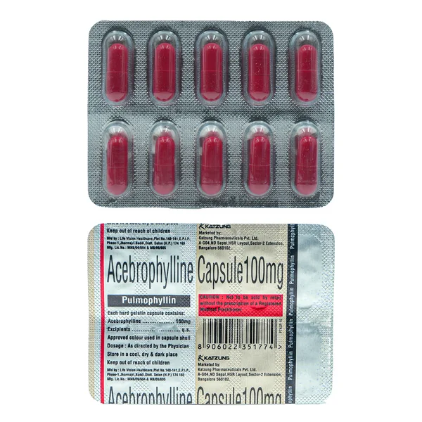 Pulmophyllin 100 mg Capsule 10's, Pack of 10 CapsuleS