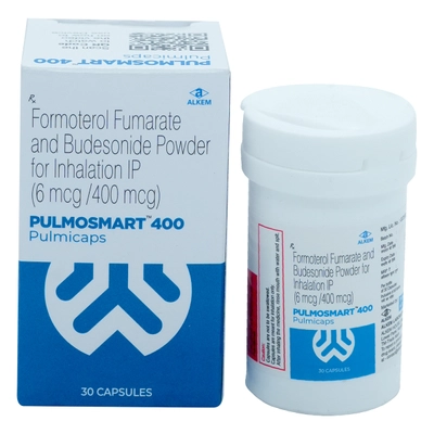 Pulmosmart 400 Pulmicap 30's, Pack of 1 Capsule