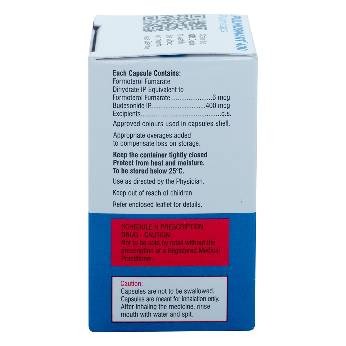 Pulmosmart 400 Pulmicap 30's, Pack of 1 Capsule Pulmosmart 400 Pulmicap 30's, Pack of 1 Capsule