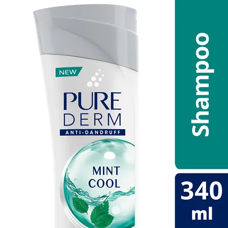 Pure Derm Mint Cool Anti-Dandruff Shampoo, 340 ml