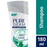 Pure Derm Mint Cool Anti-Dandruff Shampoo, 180 ml, Pack of 1