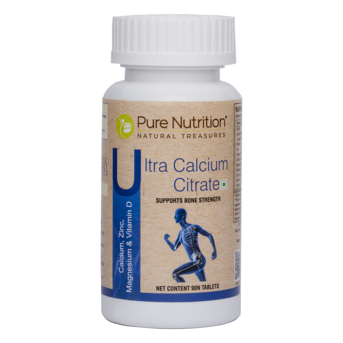 Buy Pure Nutrition Ultra Calcium Citrate 1250 mg, 90 Tablets Online