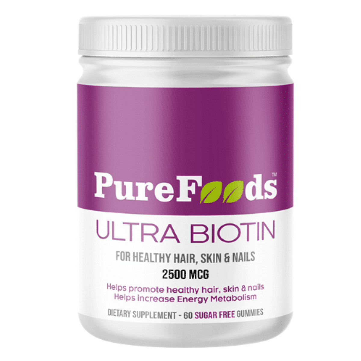 Buy Pure Foods Ultra Biotin Strawberry Flavour, 60 Gummies Online