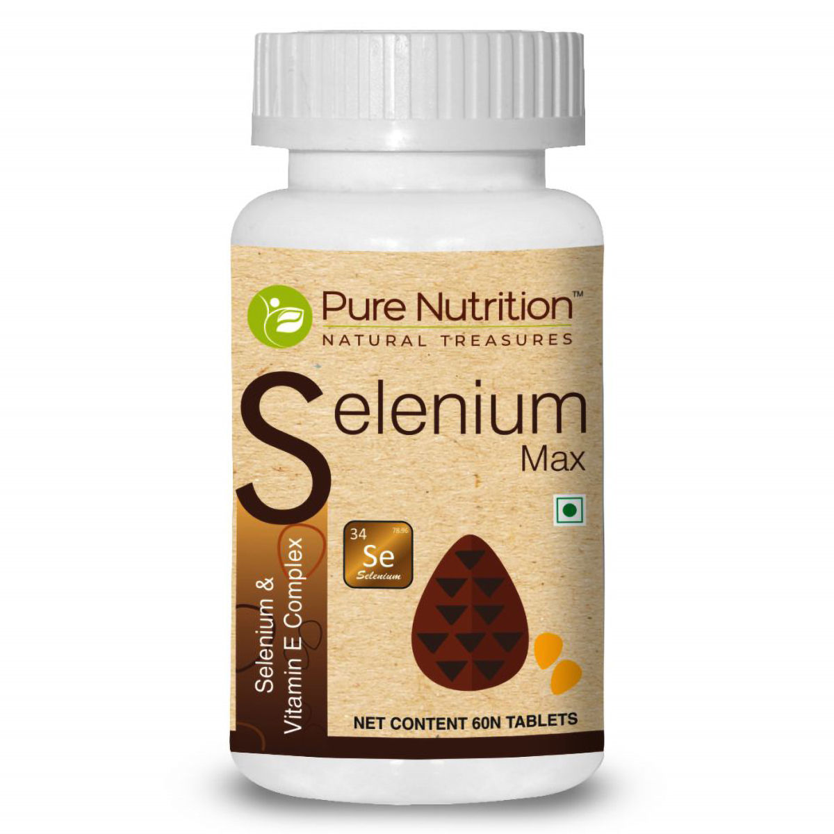 Buy Pure Nutrition Selenium Max, 60 Tablets Online