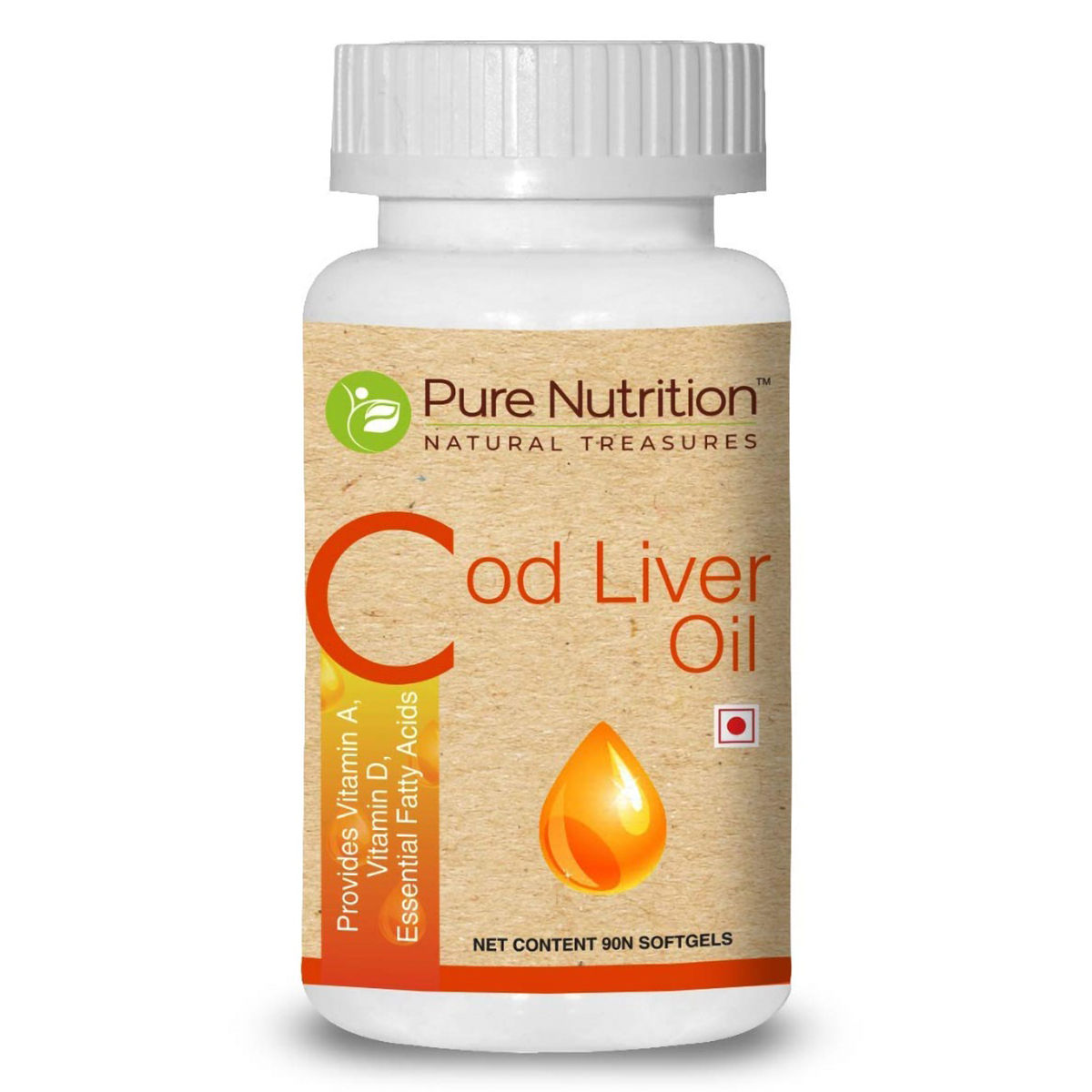 Buy Pure Nutrition Cod Liver Oil, 90 Capsules Online