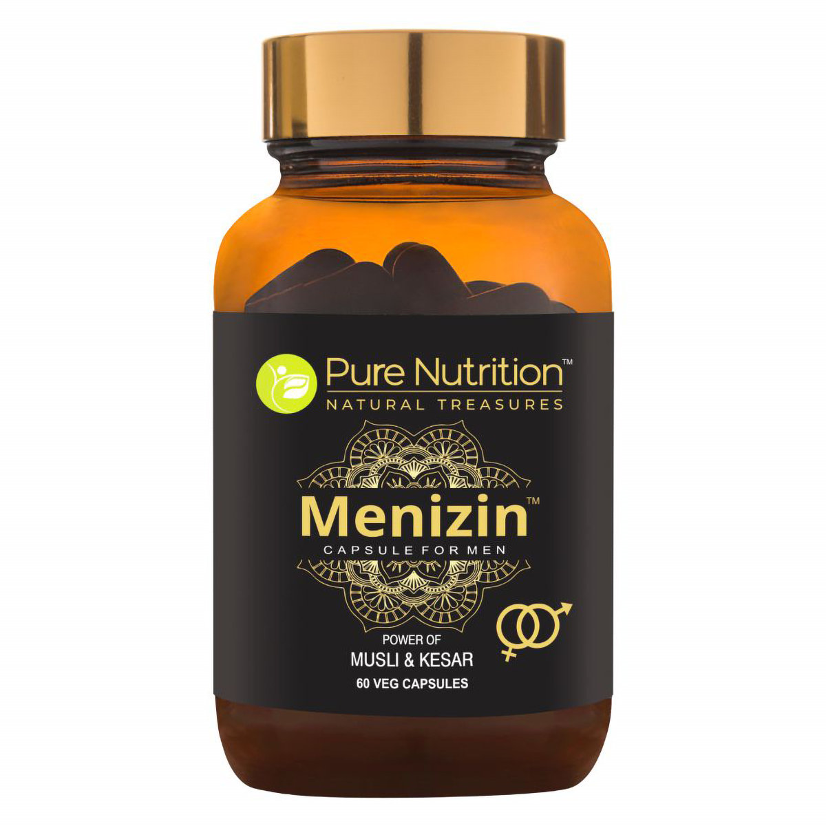 Pure Nutrition Menizin Musli & Kesar, 60 Capsules, Pack of 1 Pure Nutrition Menizin Musli & Kesar, 60 Capsules, Pack of 1