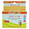 Pure Foods Vit C-Pb Vitamin-C+Zinc Orange Flavour, 30 Gummies