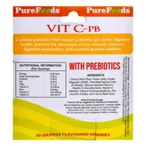 Pure Foods Vit C-Pb Vitamin-C+Zinc Orange Flavour, 30 Gummies, Pack of 1