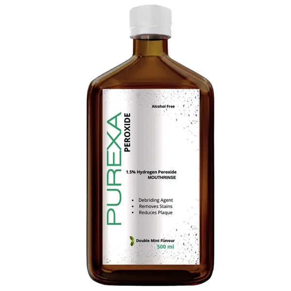 Purexa Peroxide Mouthrinse 500 ml, Pack of 1 SOLUTION