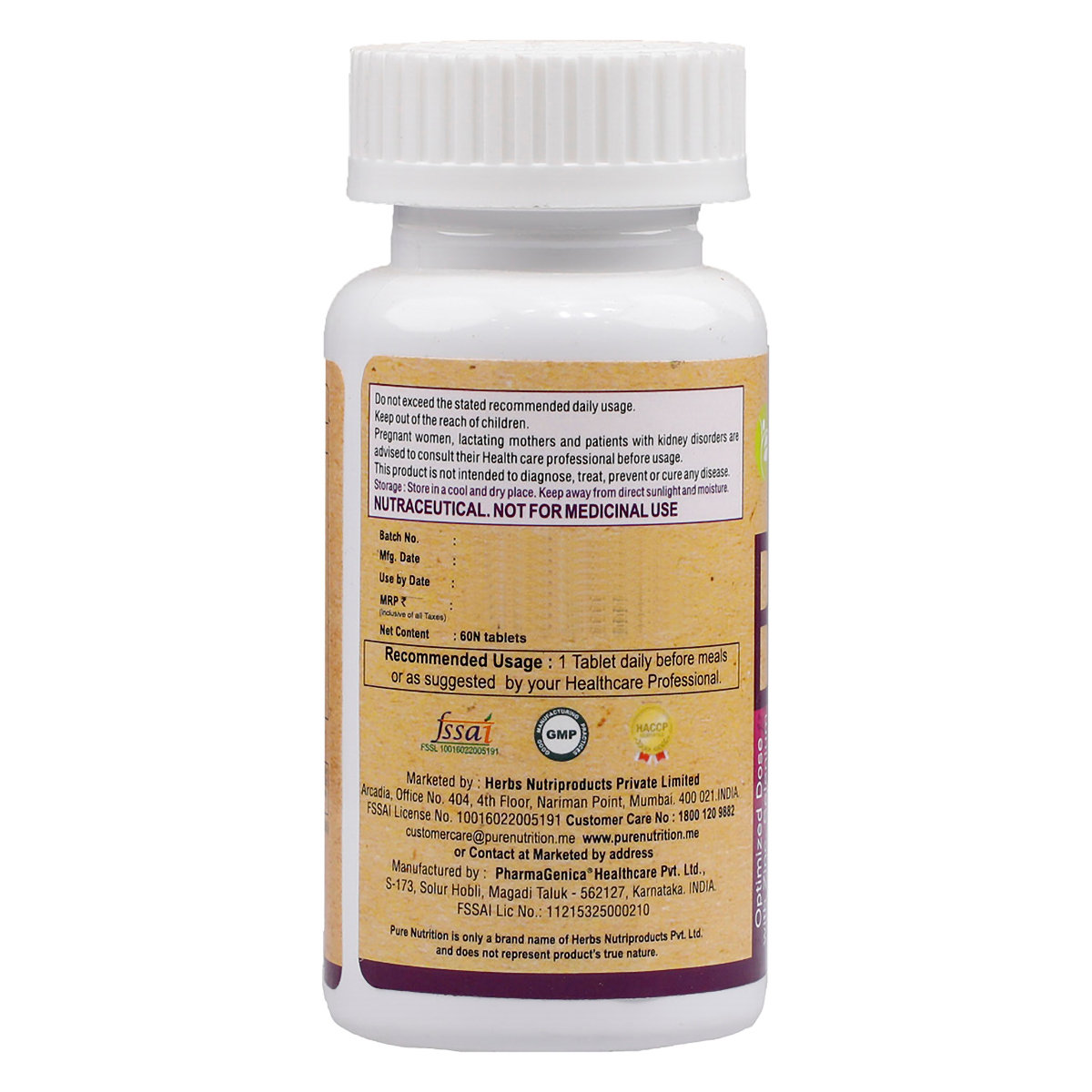 Pure Nutrition Biotin⁺, 60 Tablets, Pack of 1 Pure Nutrition Biotin⁺, 60 Tablets, Pack of 1