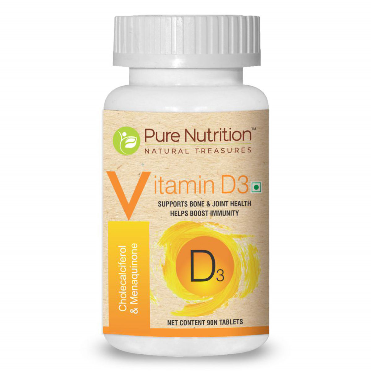 Buy Pure Nutrition Vitamin D3 Tablets, 90 Count Online