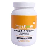 PureFoods OMEGA-3 Fish Oil, 60 Capsules, Pack of 1