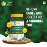 Pure Nutrition Calcium Magnesium + Zinc 1400 mg, 60 Tablets, Pack of 1