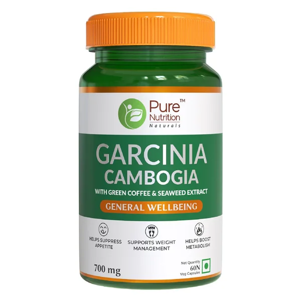 Pure Nutrition Garcinia Cambogia 700 mg, 60 Capsules, Pack of 1