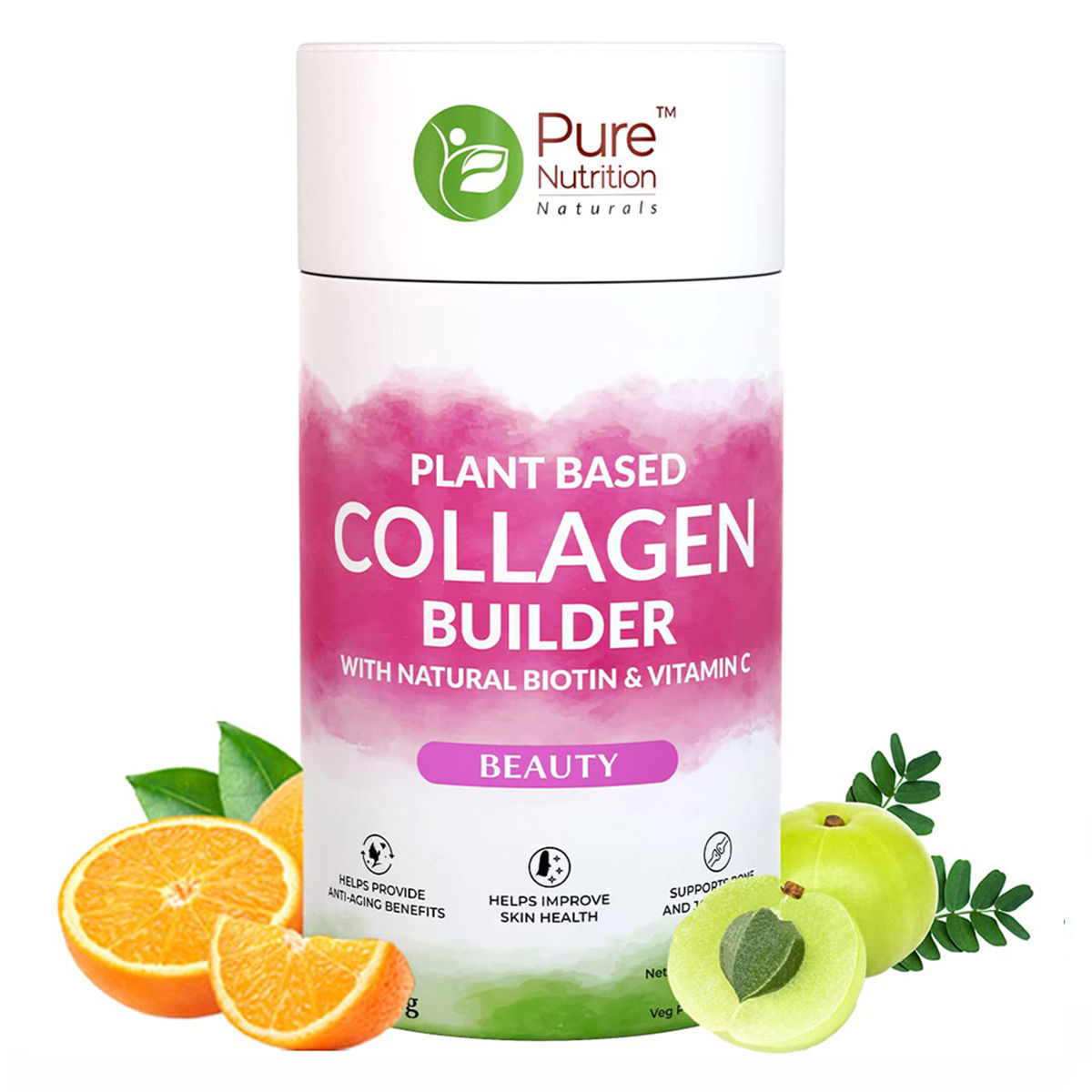 Buy Pure Nutrition Plant Based Collagen Builder Powder, 250 gm Online