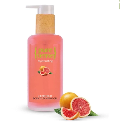 Pure Sense Rejuvenating Grapefruit Body Cleansing Gel 200 ml | Gentle Cleansing | Nourishes Skin | Rejuvenates Senses | For All Skin Type, Pack of 1