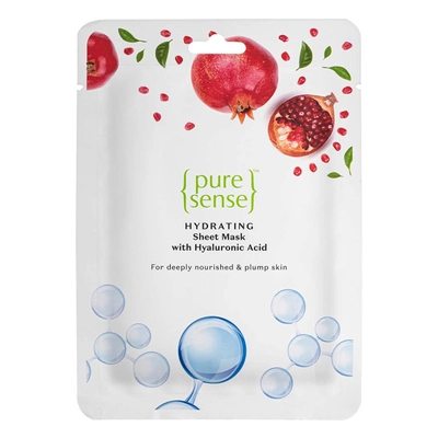 Pure Sense Hydrating Sheet Mask 15 ml | With Hyaluronic Acid | For Nourished, Hydrated And Plumpy Skin | For All Skin Type, Pack of 1