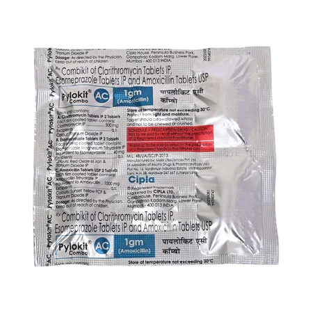 Pylokit AC Combo 1 gm Combikit Tablet 6's