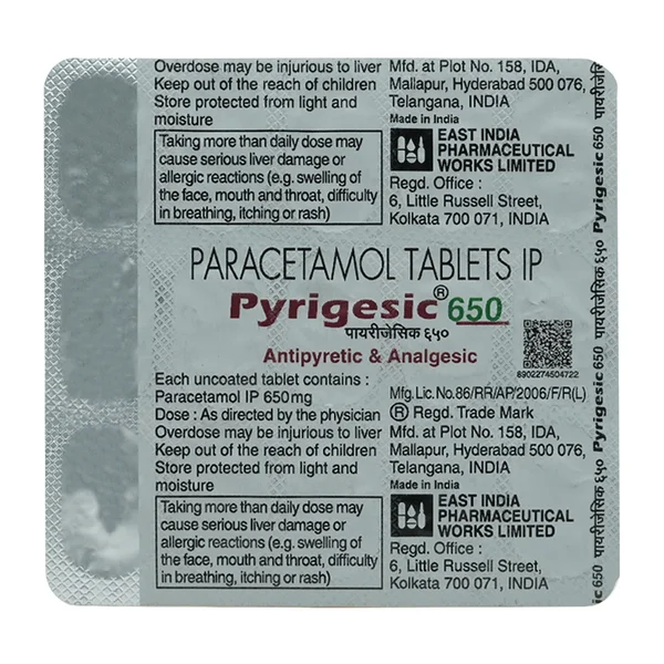 Pyrigesic 650, 15 Tablets