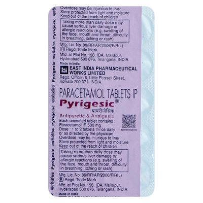 Pyrigesic 500 Tablet 15's, Pack of 15 TABLETS