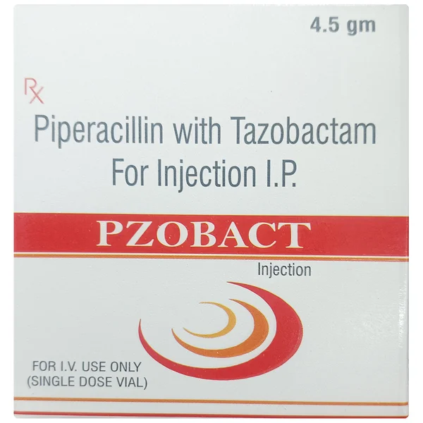 Pzobact 4.5 gm Injection 1's