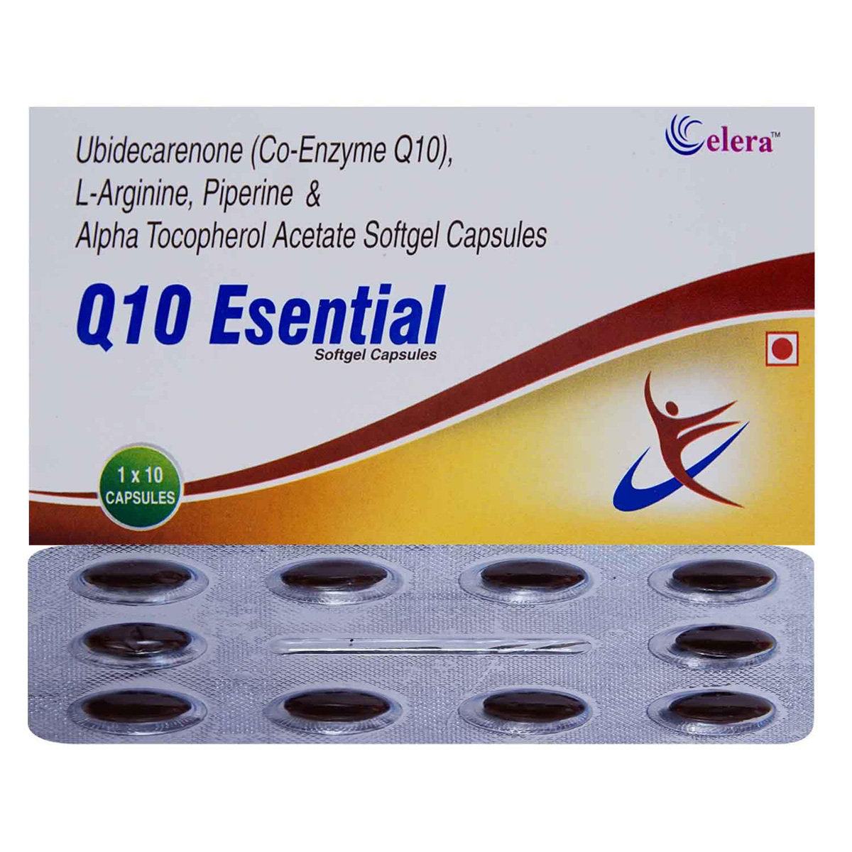 Q10 Esential Capsule 10's, Pack of 10 CAPSULES Q10 Esential Capsule 10's, Pack of 10 CAPSULES