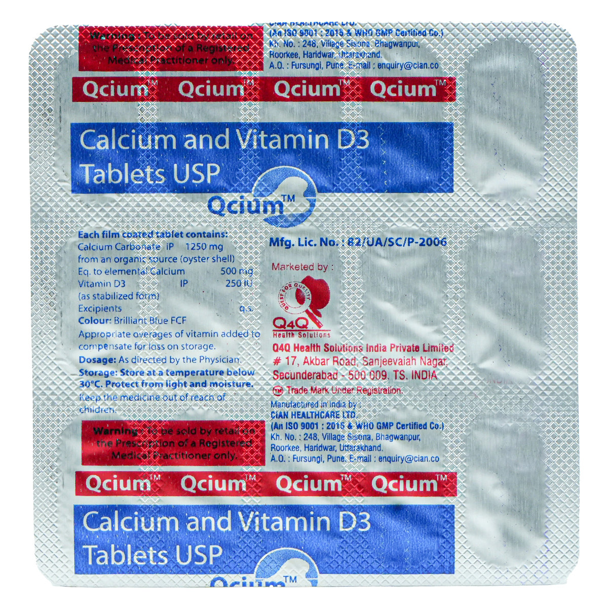 Qcium Tablet 15's, Pack of 15 Qcium Tablet 15's, Pack of 15
