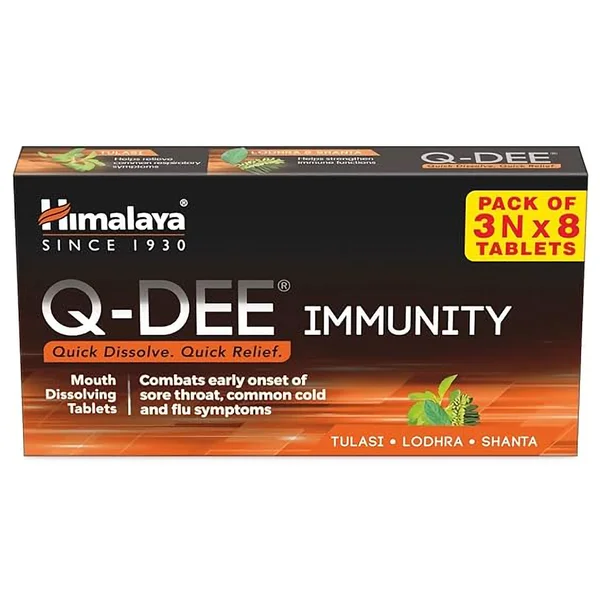 Himalaya Q-Dee Immuntiy, 8 Tablets, Pack of 8