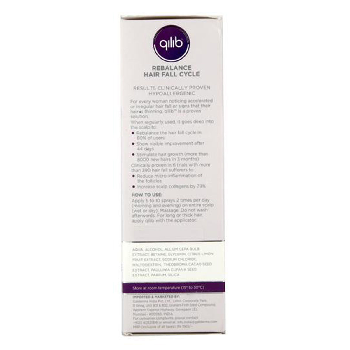 Galderma Qilib Women Topical Hair Lotion, 80 ml Price, Uses, Side
