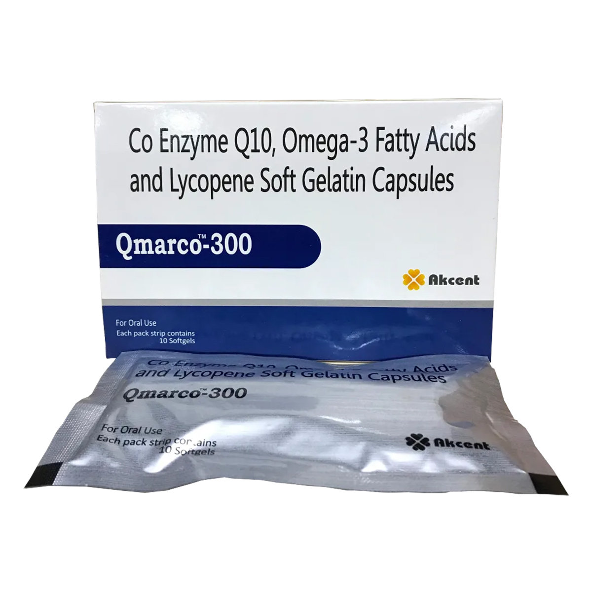 Qmarco-300 Capsule 10's, Pack of 1 Qmarco-300 Capsule 10's, Pack of 1