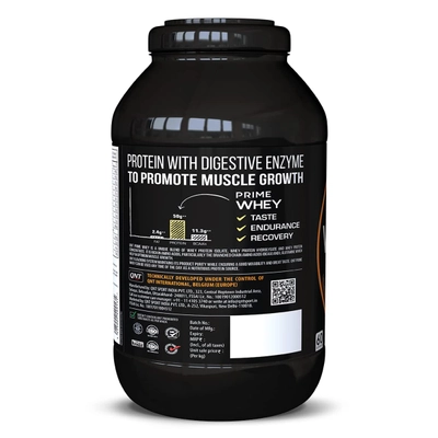 QNT Prime Irish Chocolate Flavour Whey Protein Powder, 2 kg, Pack of 1