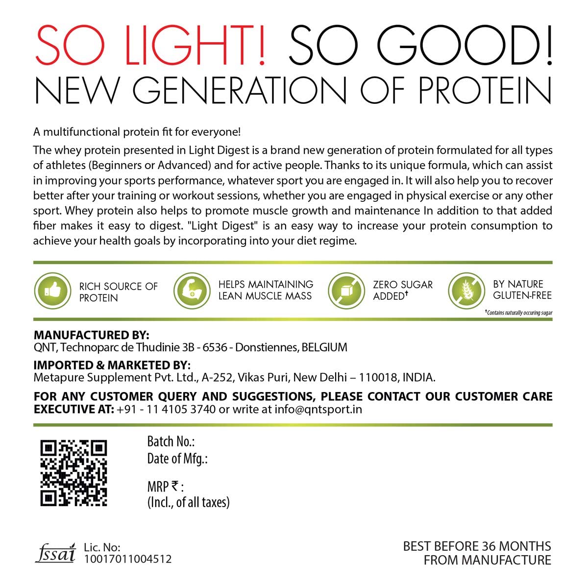 QNT Light Digest Whey Protein Pistachio Flavour Powder, 908 gm, Pack of 1 QNT Light Digest Whey Protein Pistachio Flavour Powder, 908 gm, Pack of 1