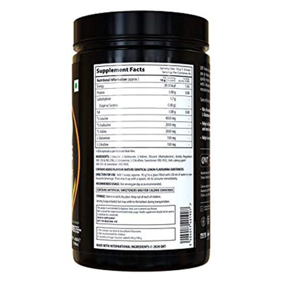 QNT Amino Endurance Lemon Flavour Powder, 400 gm, Pack of 1