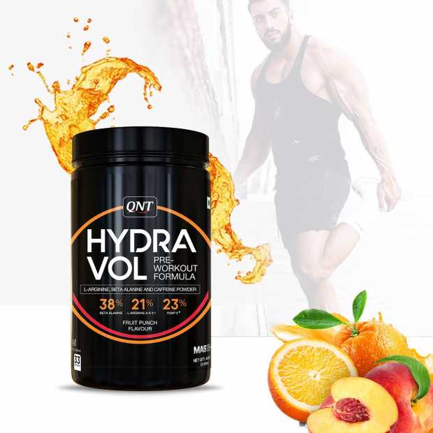 QNT Hydra Vol Pre-Workout Fruit Punch Flavour Powder, 400 gm, Pack of 1 QNT Hydra Vol Pre-Workout Fruit Punch Flavour Powder, 400 gm, Pack of 1