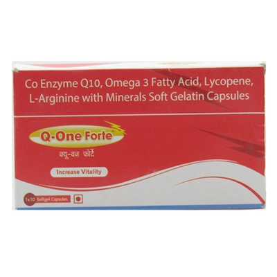 Q One Forte Softgel Capsule 10's, Pack of 10