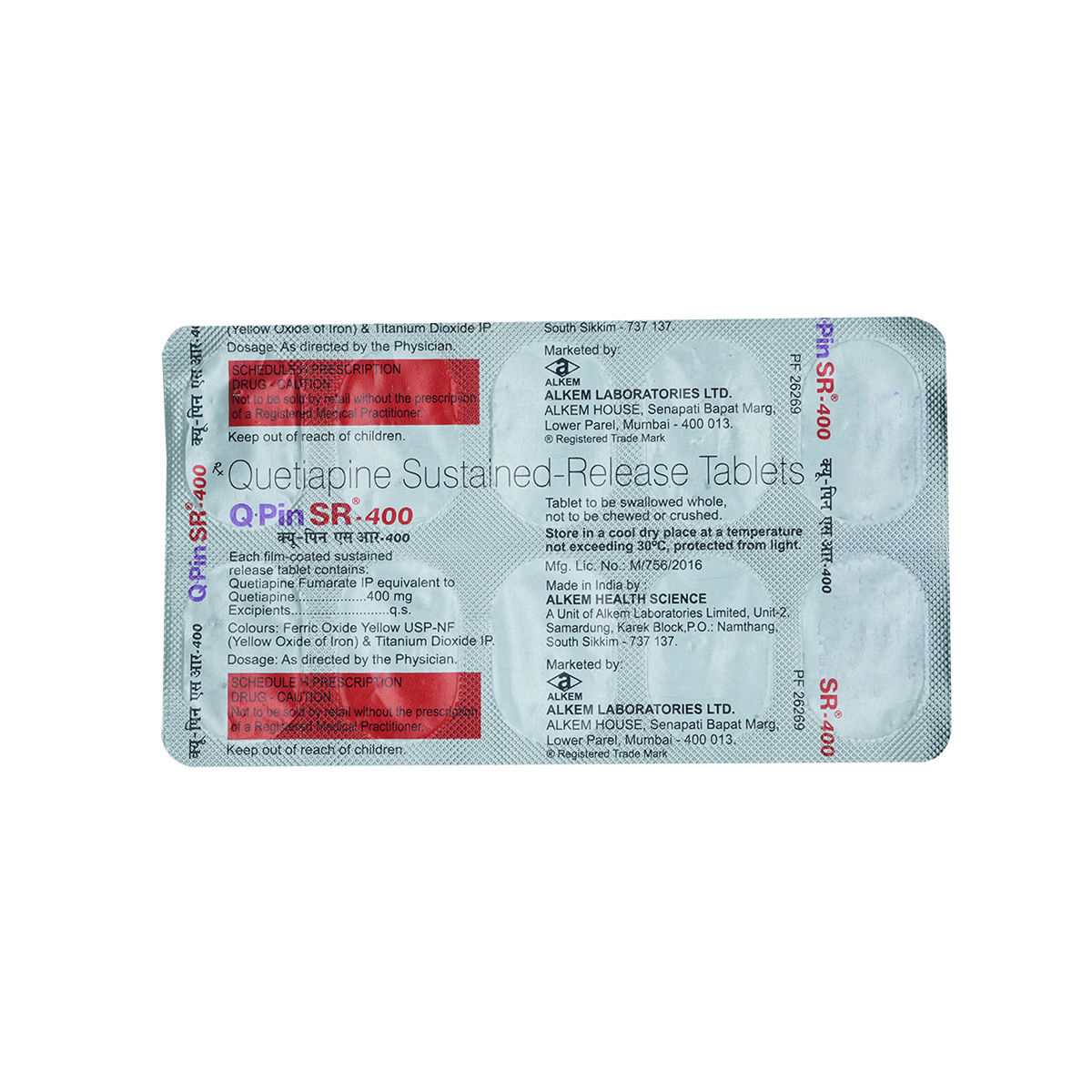 QPin Sr 400Mg Tablet Uses, Side Effects, Price Apollo Pharmacy