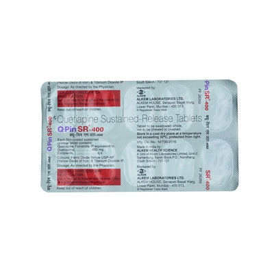 Q-Pin 400 mg Tablet 10's, Pack of 10 TabletS