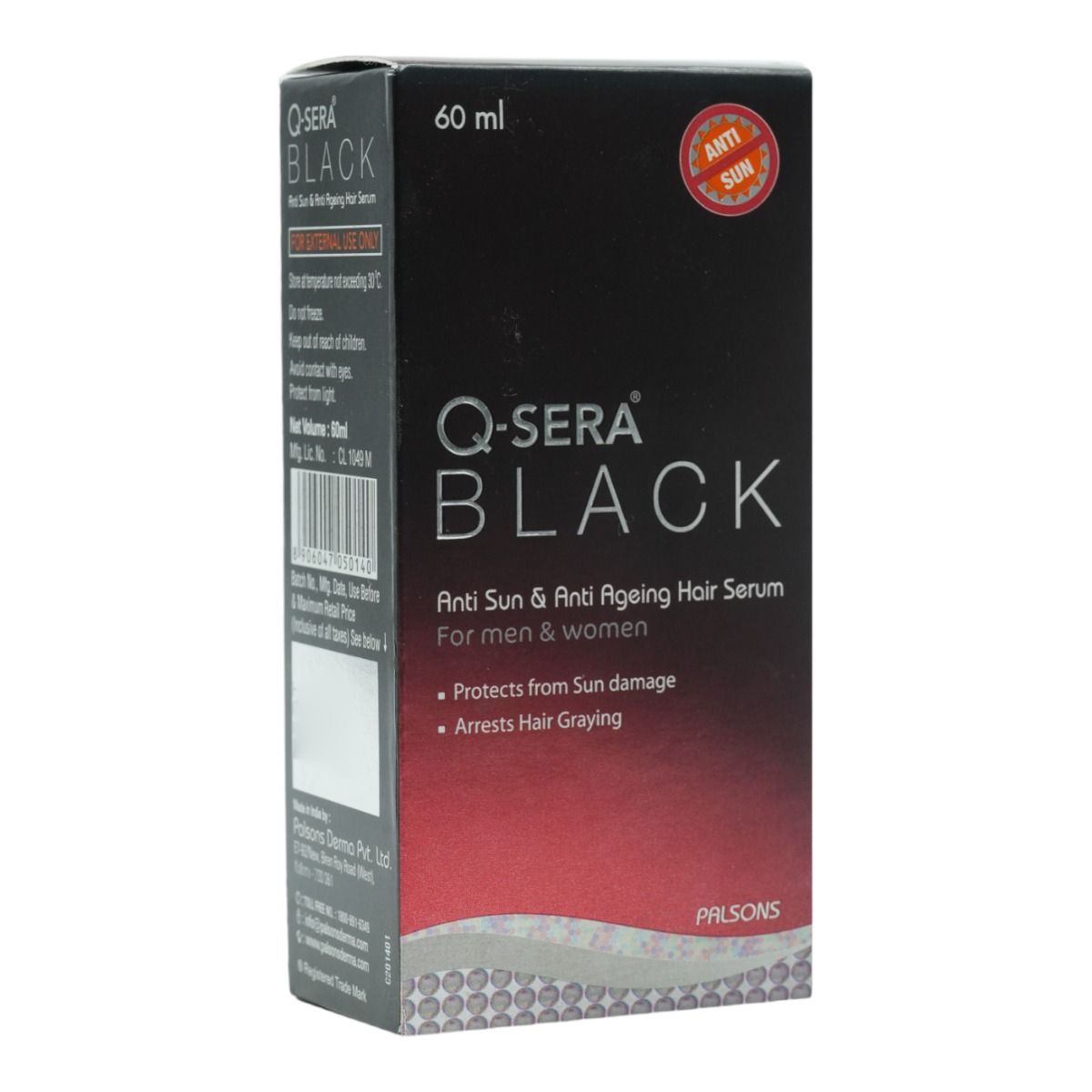 QSera Black Hair Serum 60 ml Price, Uses, Side Effects, Composition