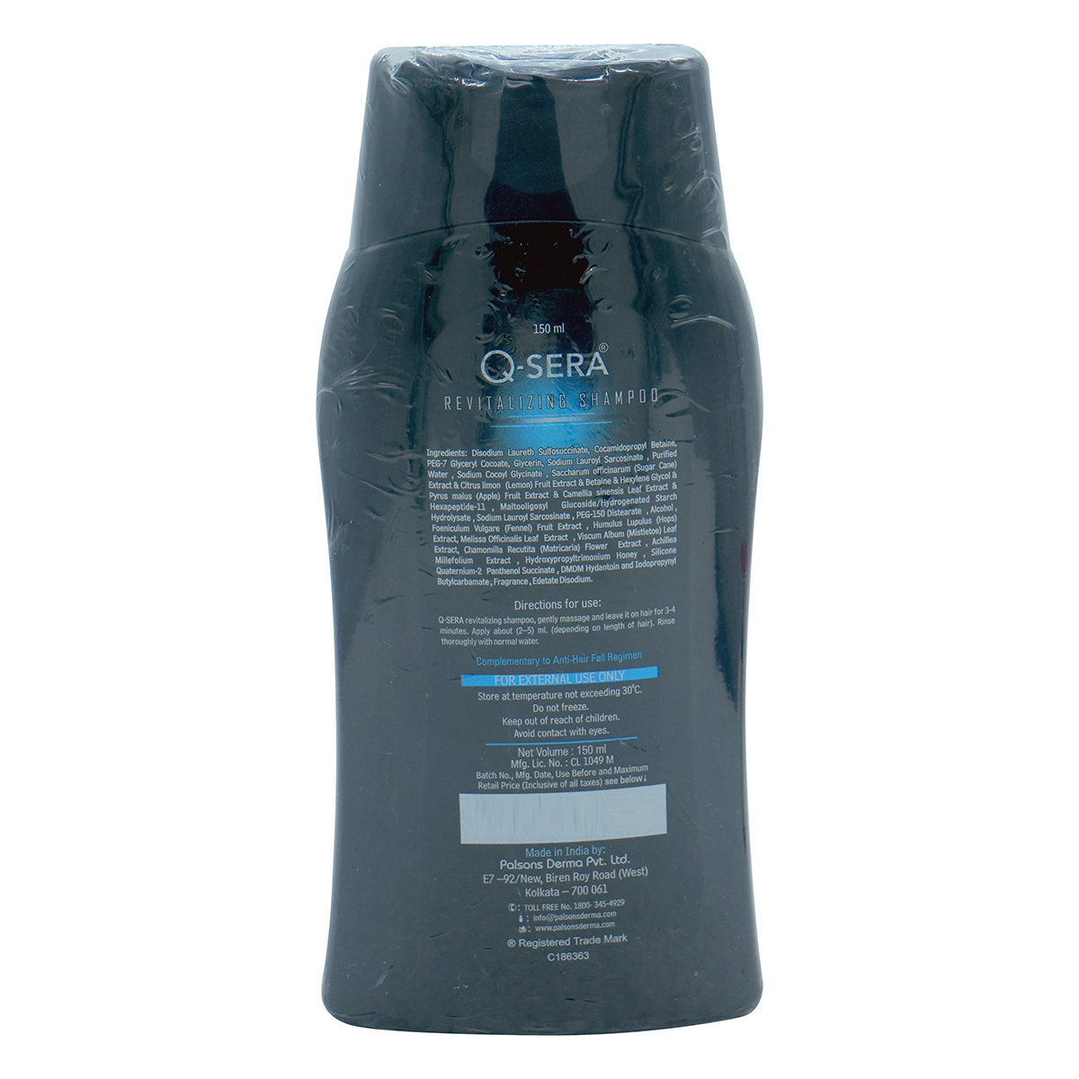 Q-Sera Revitalizing Shampoo, 150 ml, Pack of 1 Q-Sera Revitalizing Shampoo, 150 ml, Pack of 1