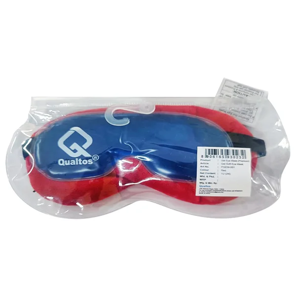 Qualtos Prm Gel Soft Eye Mask Red (Pgem-001), 1 Count