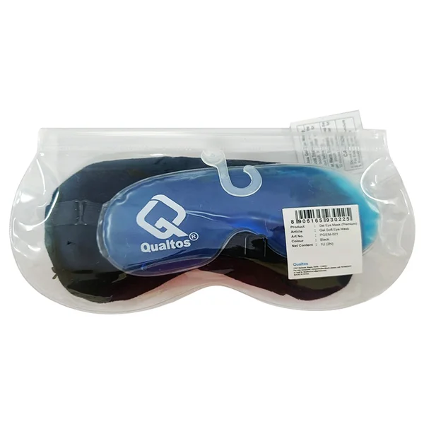Qualtos Prm Gel Soft Eye Mask Black (Pgem-001), 1 Count
