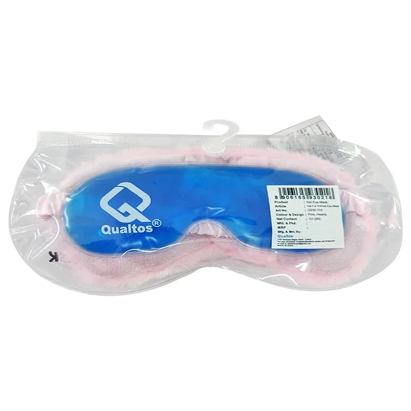 Qualtos Gel Fur Eyemask Pinkhearts (Gem-103), 1 Count